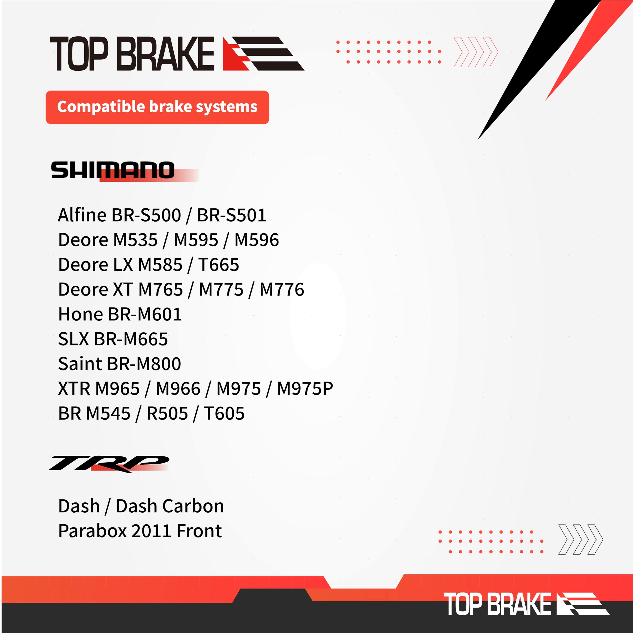 SHIMANO - boya Top Brake BD18 klocki hamulcowe do rowerów tarczowych do